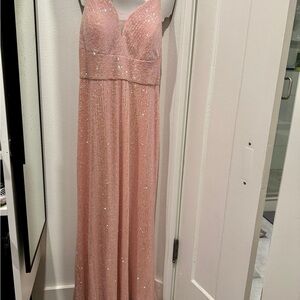Morgan & Co. Pink Sequin Gown